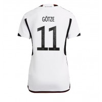 Camiseta Alemania Mario Gotze #11 Primera Equipación para mujer Mundial 2022 manga corta